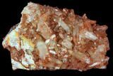 Natural, Red Quartz Crystal Cluster - Morocco #88928-1